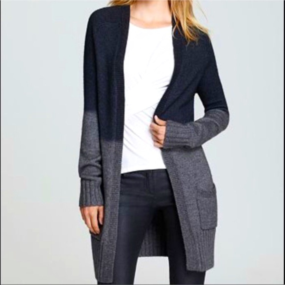 Theory Alpaca & Silk Ombré Freysa Leuna Cardigan size small